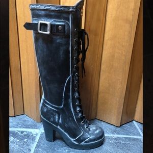Hunter Lace Up Heeled Rain Boots - FINAL SALE!